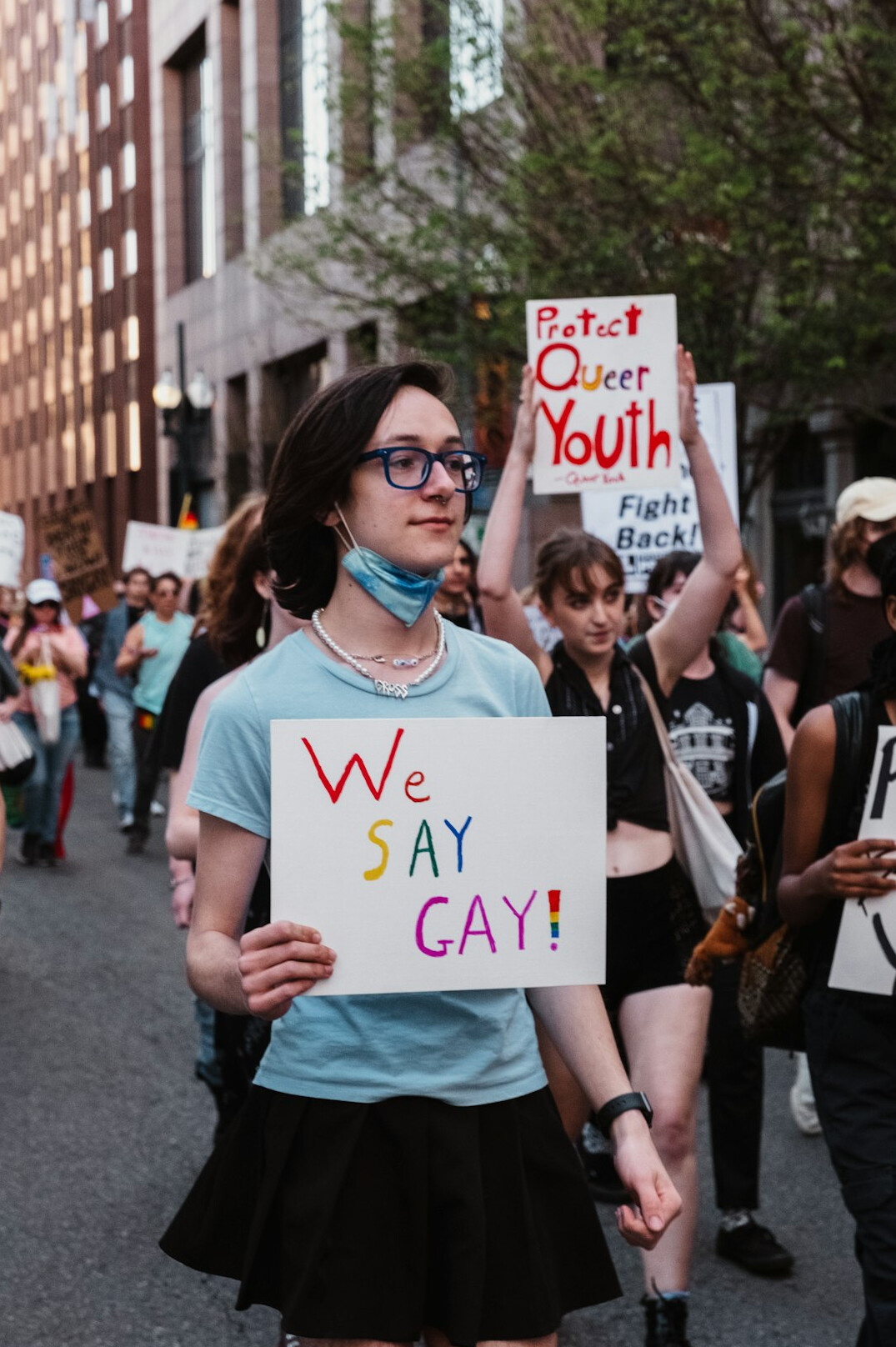 youth protest march